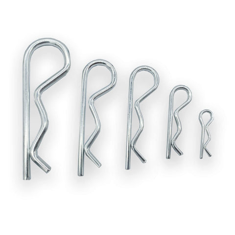 Yoliko 38 Pcs Hitch Pin Clip Kit storage box keeps pins organized by size for quick access.