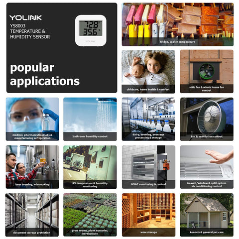 YoLink fridge sensor helps economical smart fridge monitoring.