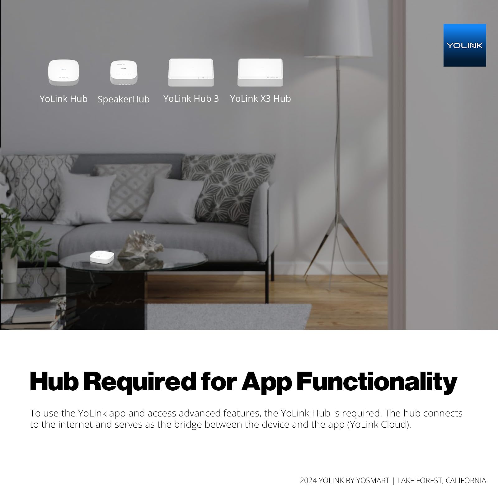 YoLink installation guide image showing easy setup in busy homes