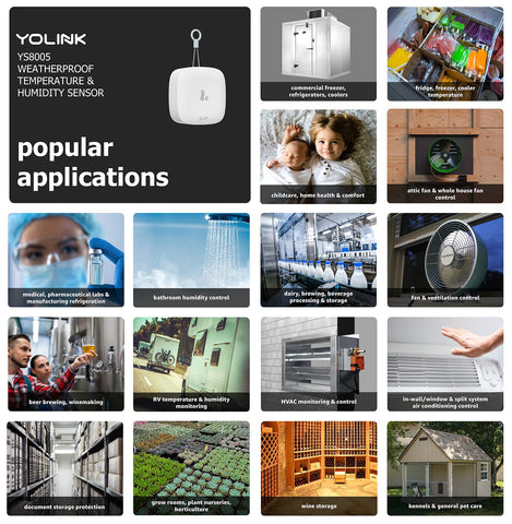 Illustration of YoLink's 1000-foot range for reliable outdoor monitoring.