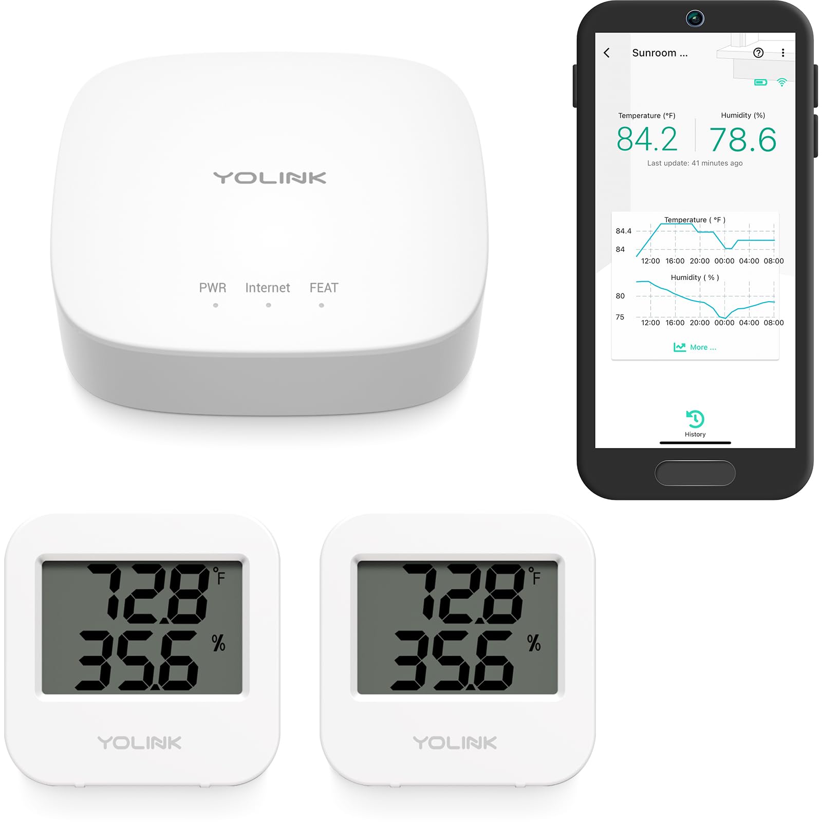 YoLink smart temp-humidity sensor in wine cellar maintaining stable storage conditions.