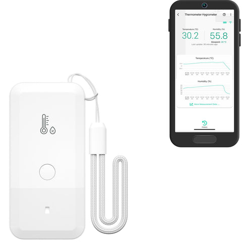 YoLink smart thermometer hygrometer front view for home monitoring