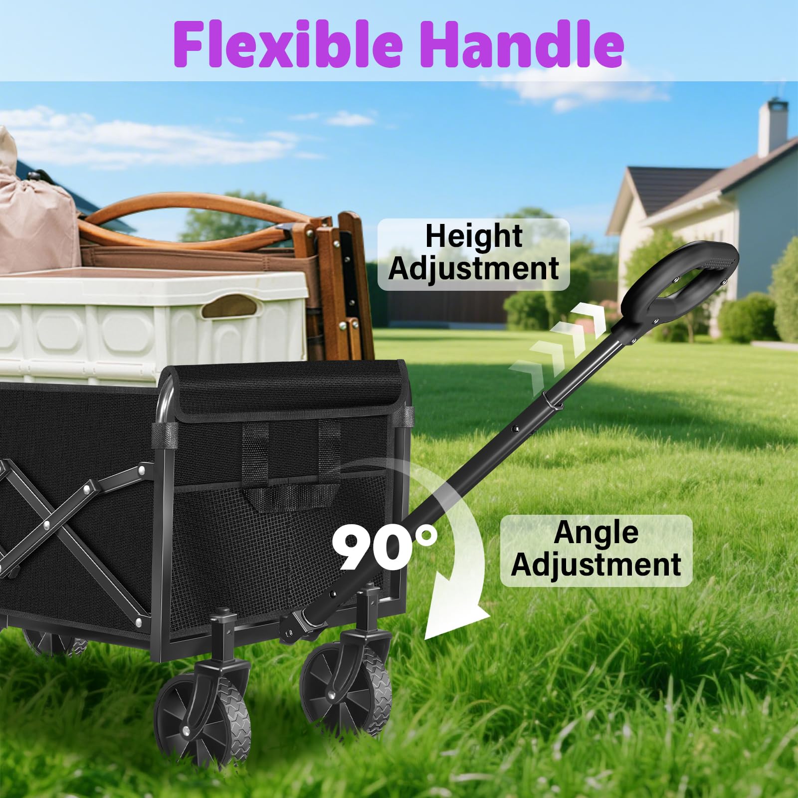 Lightweight 11-lb wagon enables effortless lifting and carrying