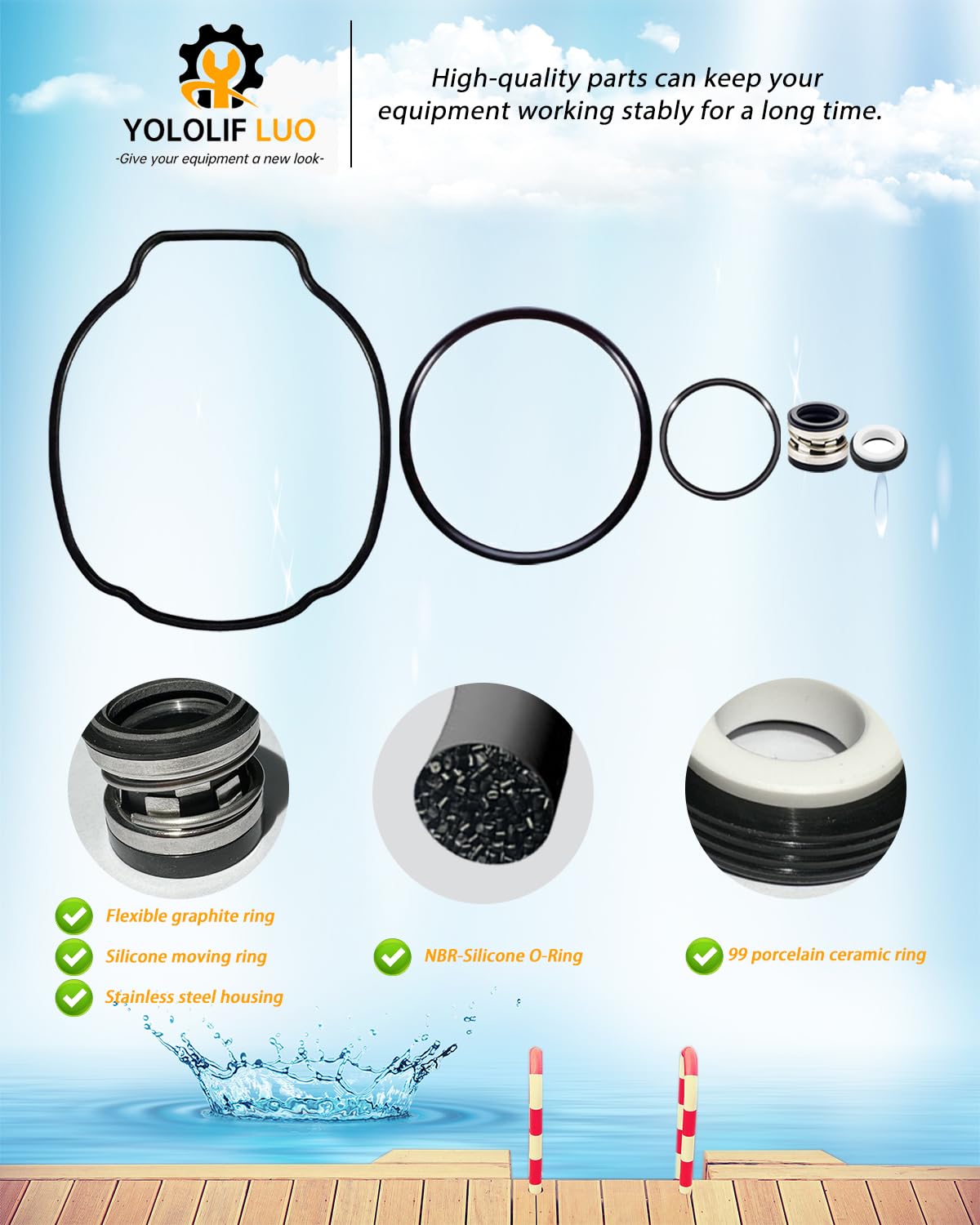 YOLOLIF LUO SPX3200T housing O‑Ring component
