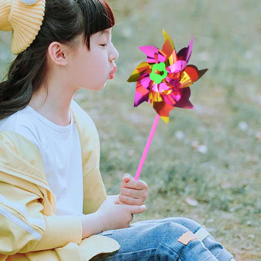 Yolyoo outdoor windmill pinwheels as lawn decor for gatherings.