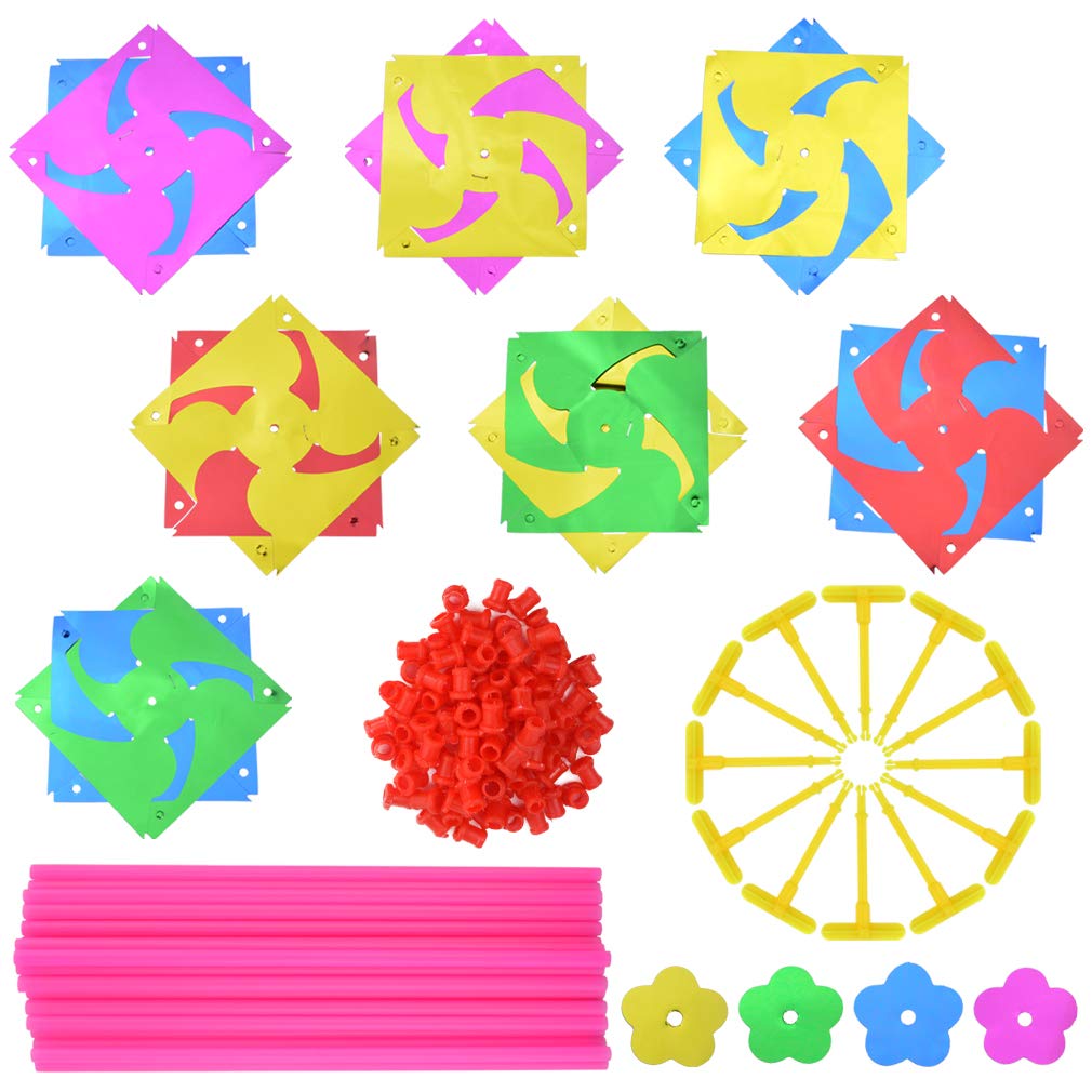 Yolyoo rainbow pinwheels ideal for bridal and baby showers.