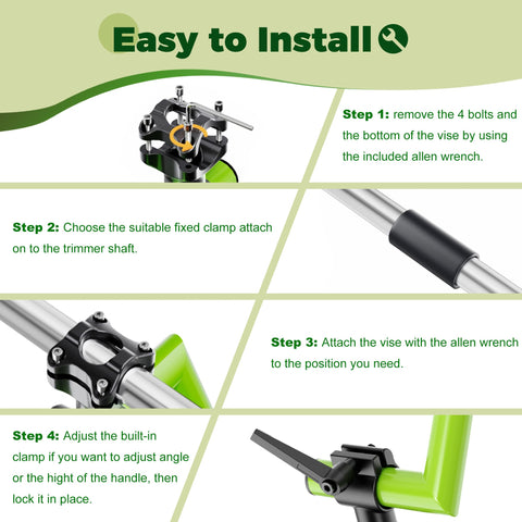 Yomoho weed eater handle extension compatible with Echo, Ryobi, Stihl, Husqvarna.