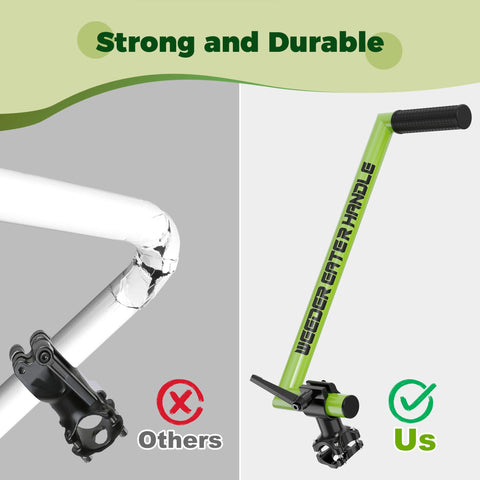 Yomoho trimmer handle extension easy installation on weed eater shaft.