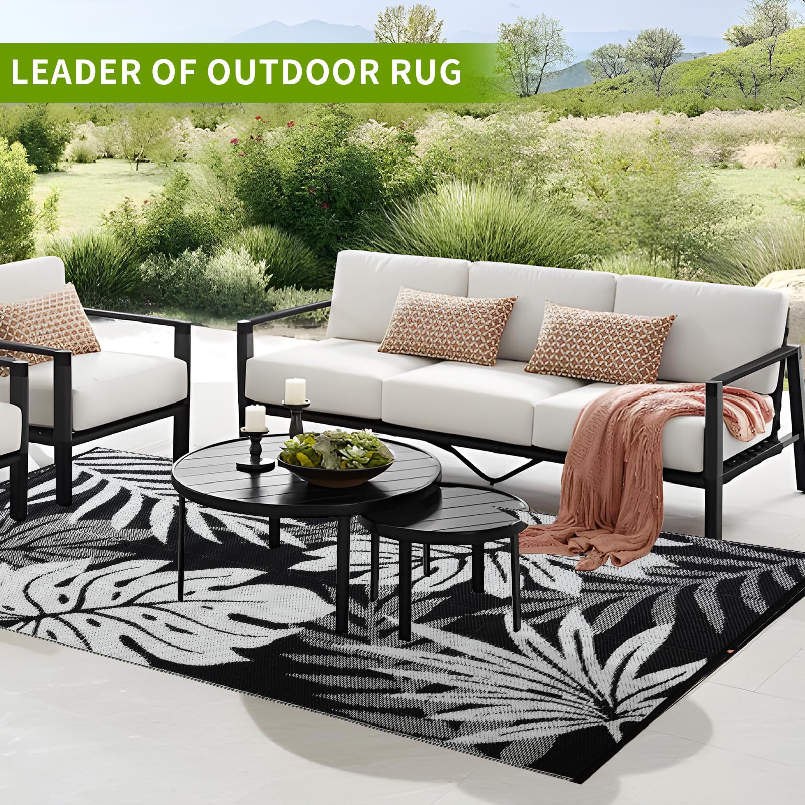 YONILE rug used for camping and picnics with soft ground cover