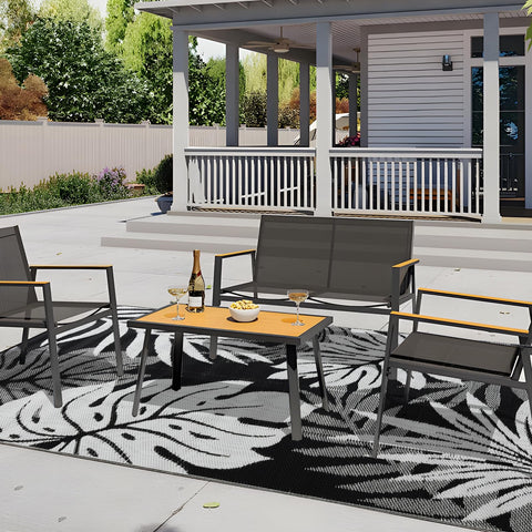 YONILE indoor-outdoor rug doubles as play mat inside living areas