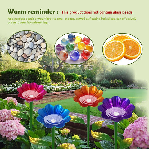 Yonisun purple flower feeder station supports wildlife while beautifying your yard