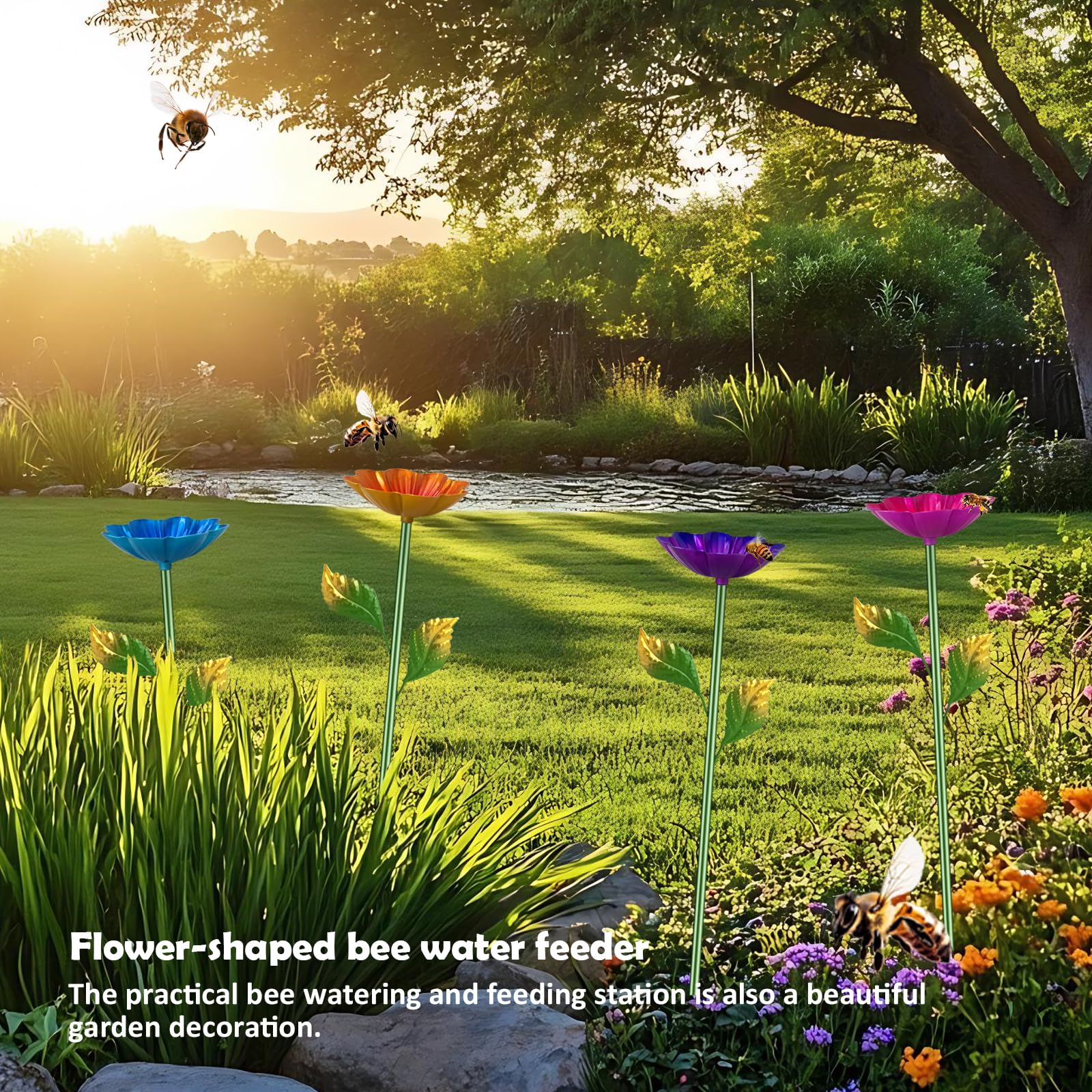 Yonisun butterfly watering station for garden use illustrates versatile outdoor decor options