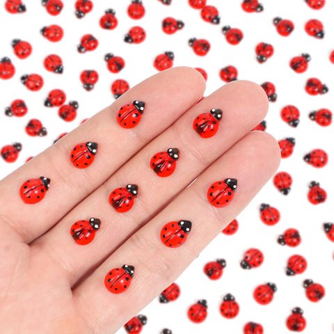 Yonseng glow-ladybug mini assembly showing two glow finishes for variety