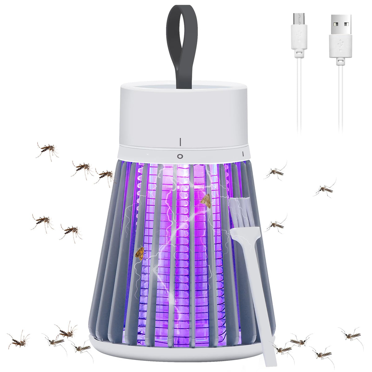 YOOYHHOME mosquito zapper front view for silent indoor pest control