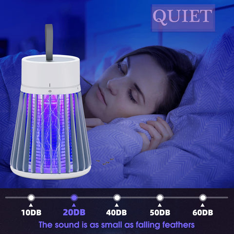 YOOYHHOME mosquito zapper top view with 360-degree coverage