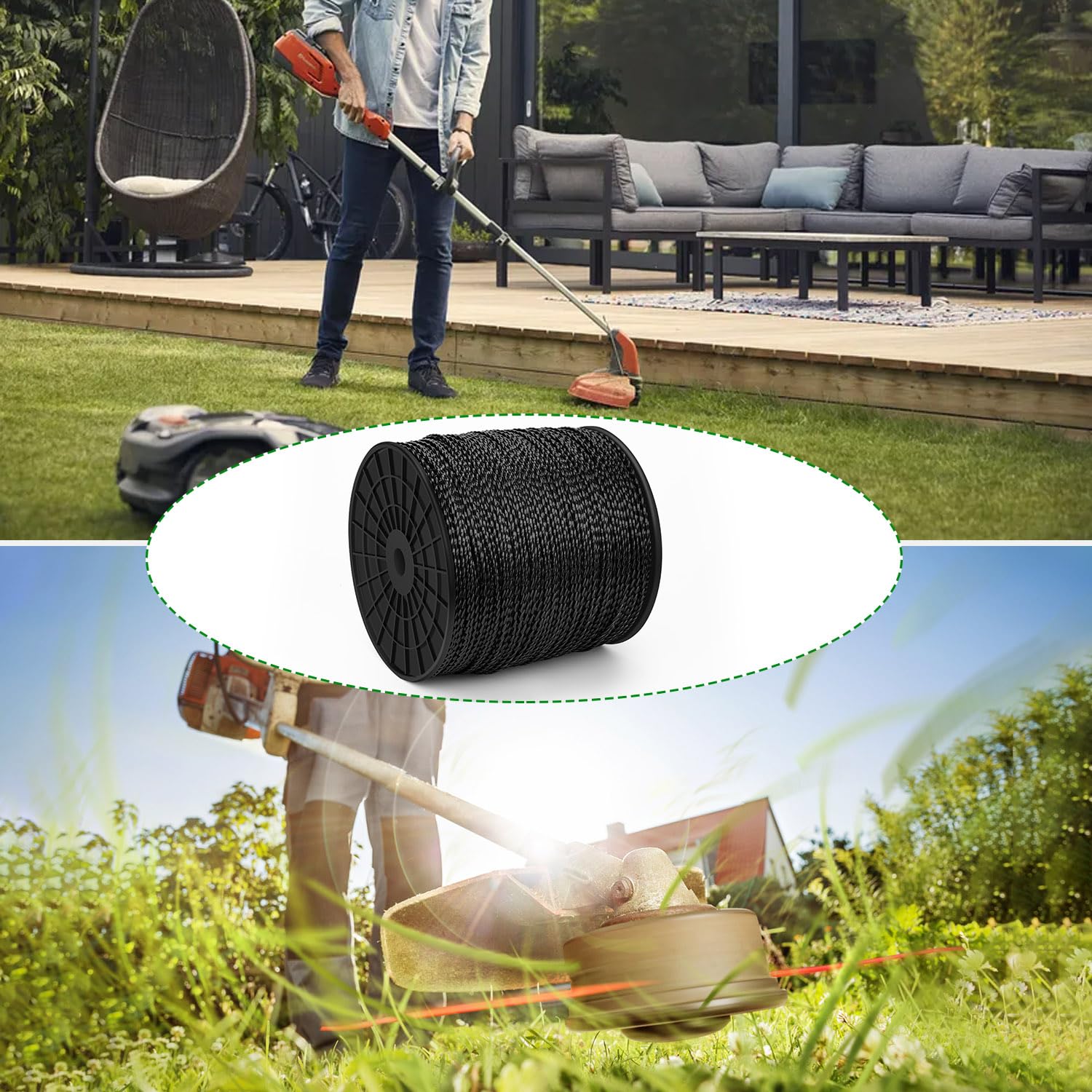 Yooank easy-installation trimmer line for quick replacements