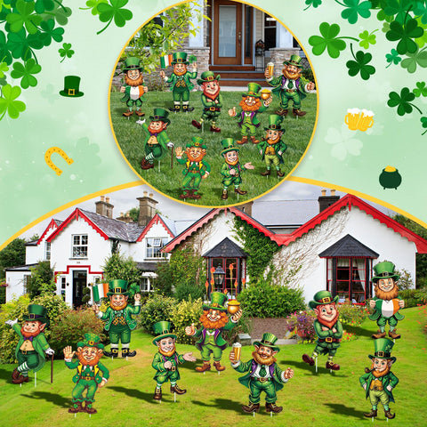 Yookeer clover yard sign lights up lawns with holiday cheer