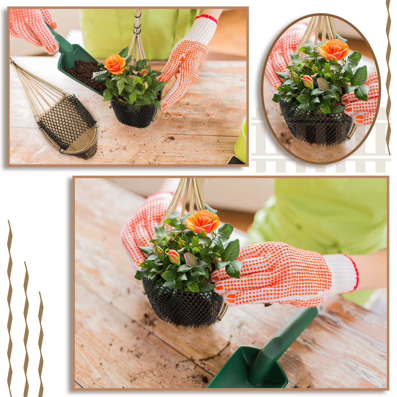 Yookeer ventilated bamboo planter suitable for indoor and outdoor patios.
