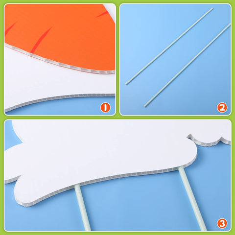 Yookeer yard stakes securely attach the signs for easy setup