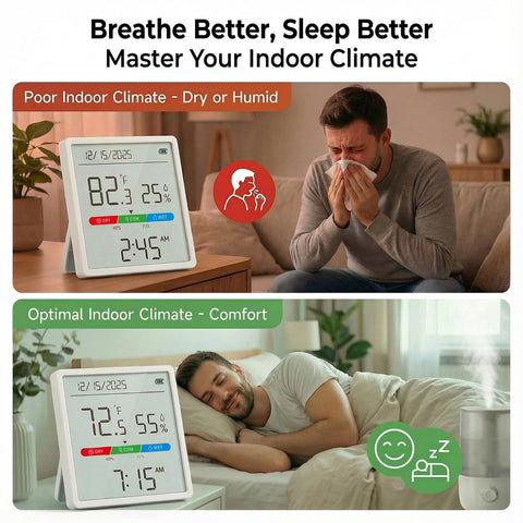YOOLANSA time and date display keeps you aware of daily conditions.