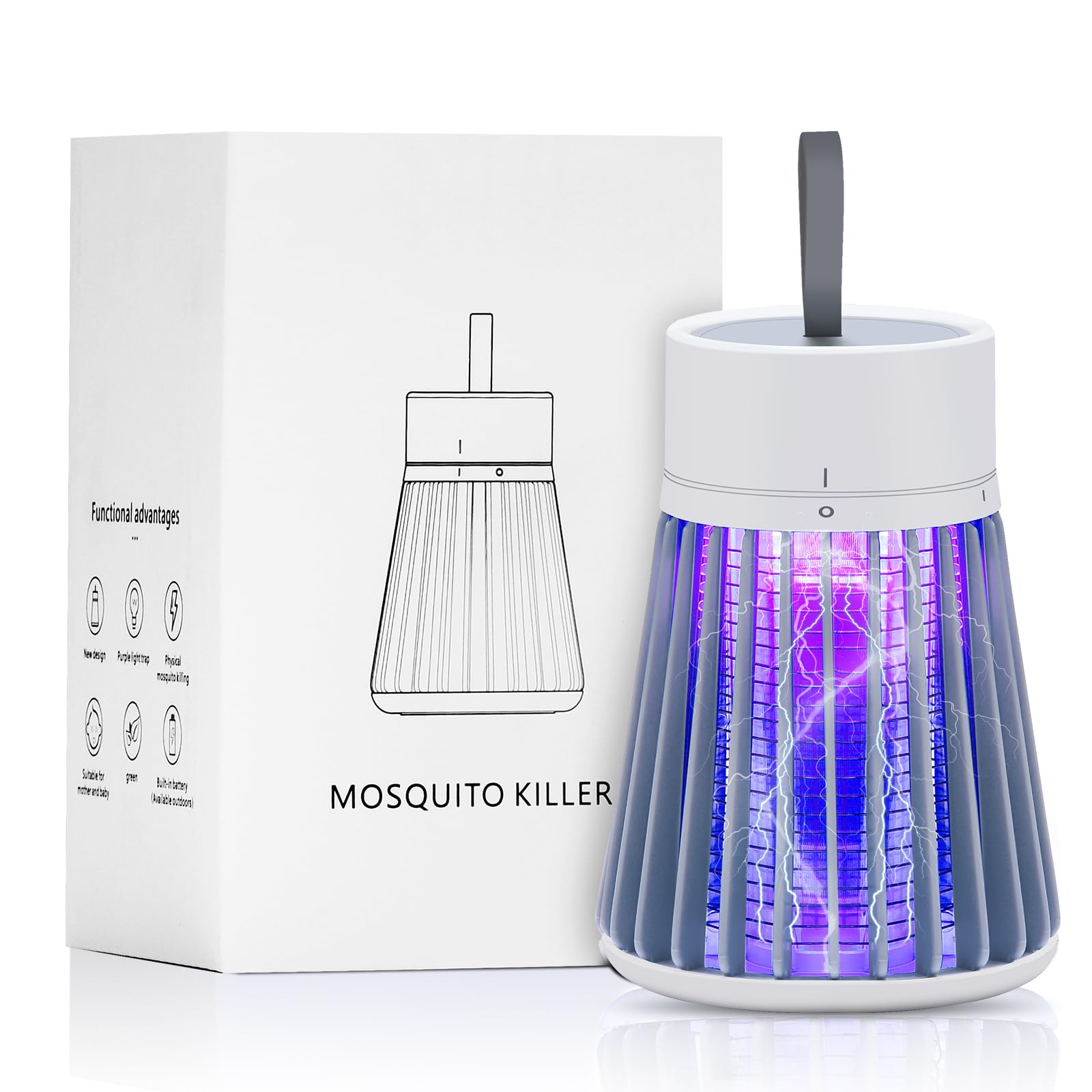 YOOYHHOME rechargeable zapper with 600V grid for quick pest control in any space
