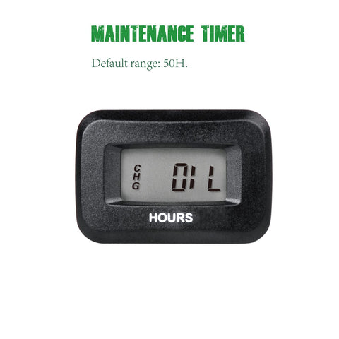 YOOREAL hour meter wiring-terminals for simple power connection and signal detection.