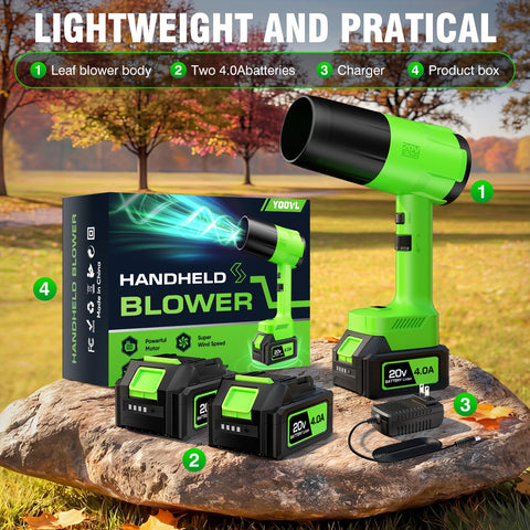 YOOVL all-in-one cleaning power tackles leaves, dust, and moisture on various surfaces.
