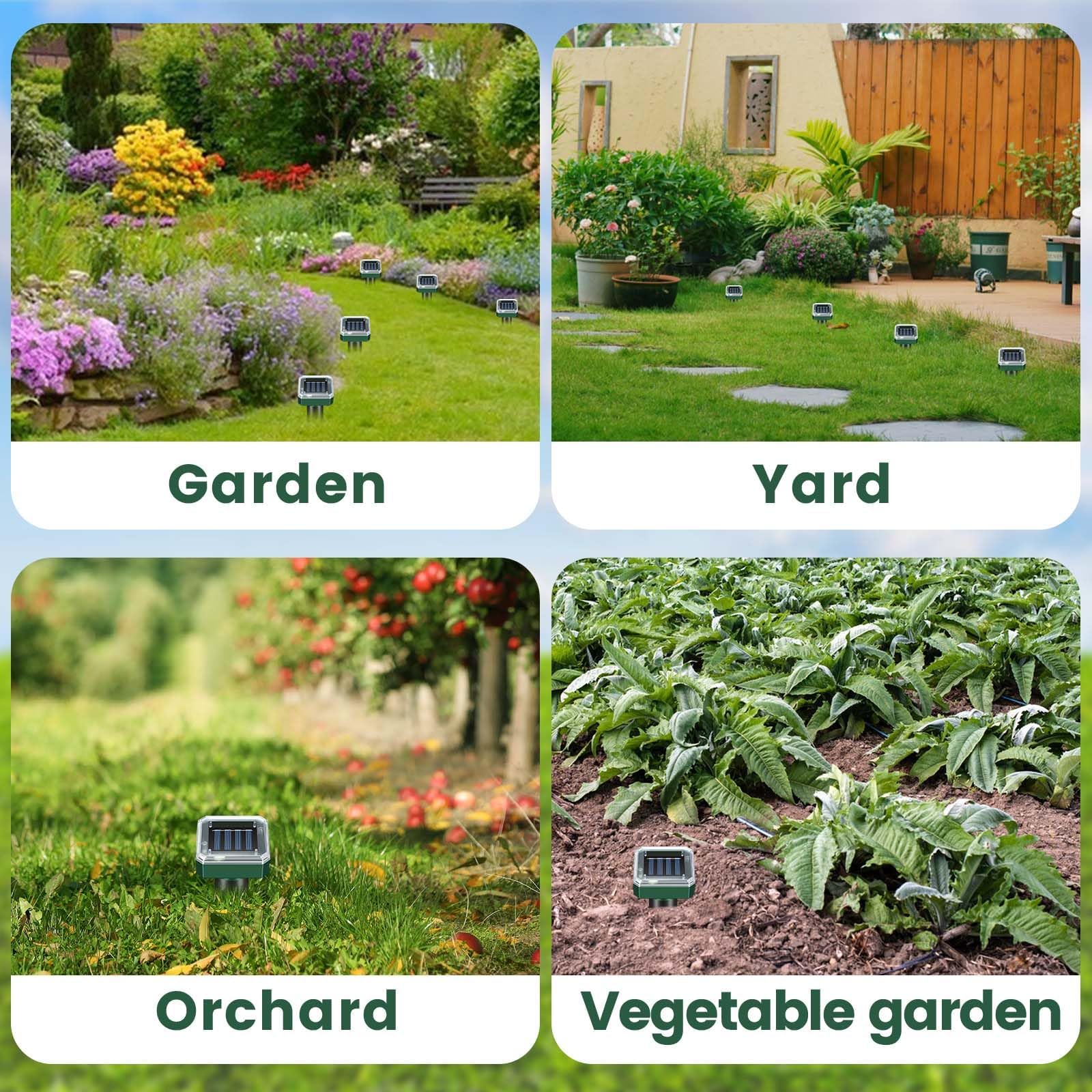 Yooyhhome pest deterrent protects garden vegetables, flowers, and seedlings