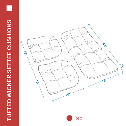 YOOZEKU cushion features circle tacks to maintain shape.