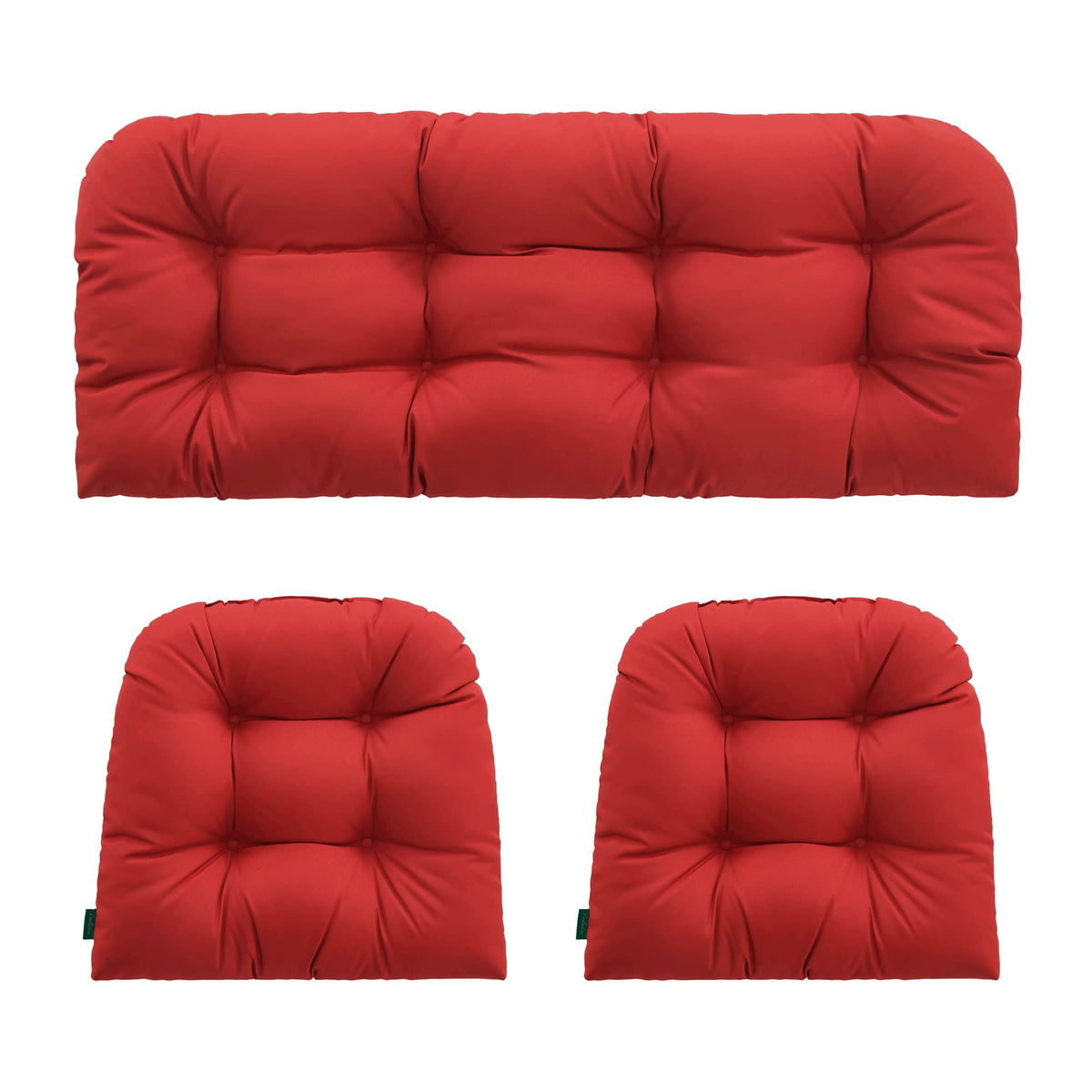 YOOZEKU loveseat cushion tufted for durable outdoor comfort.