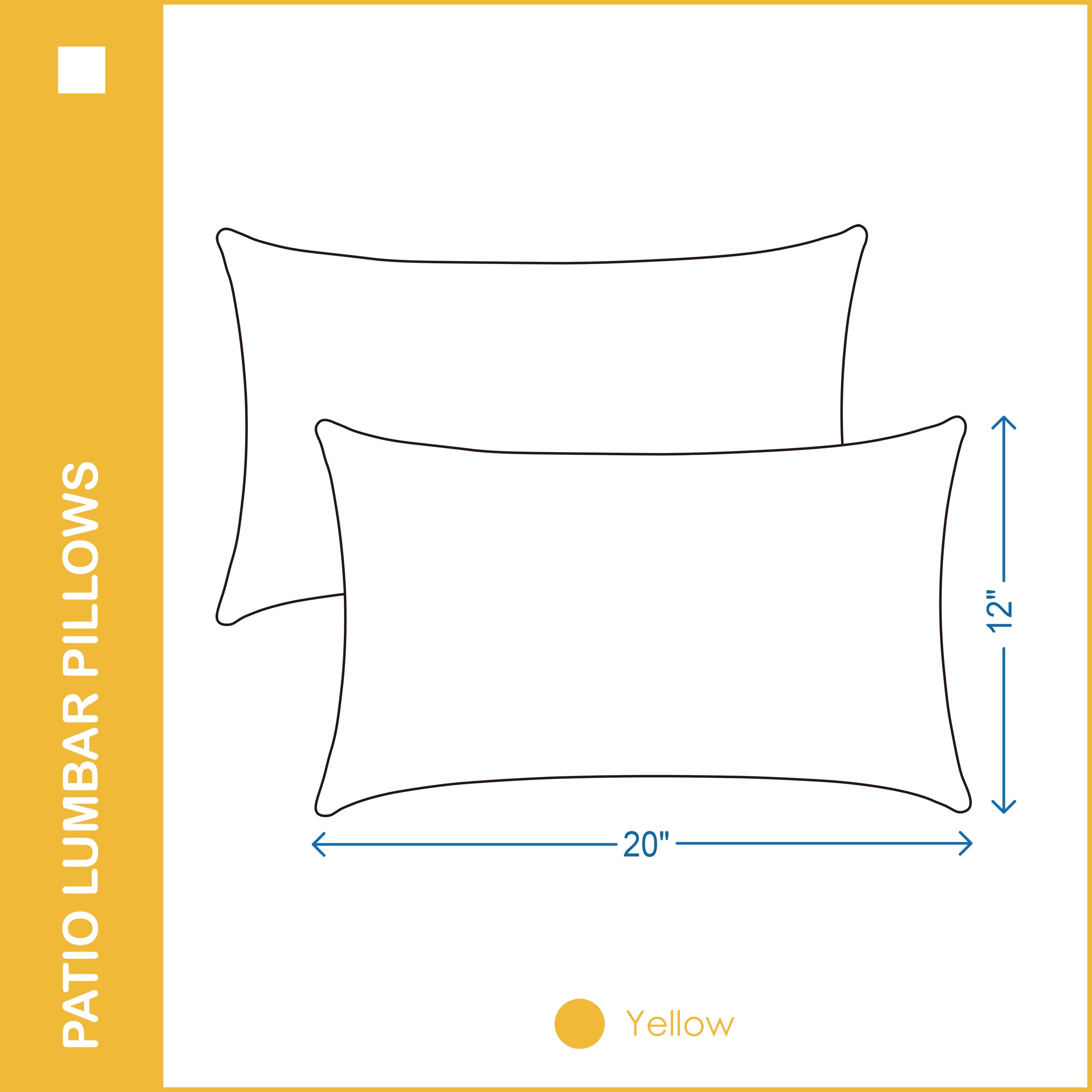 YOOZEKU waterproof-yellow-pillow resists stains for easy outdoor use.