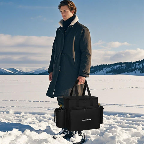Yorkenbe portable heater bag waterproof outer Oxford fabric resists rain and dust.