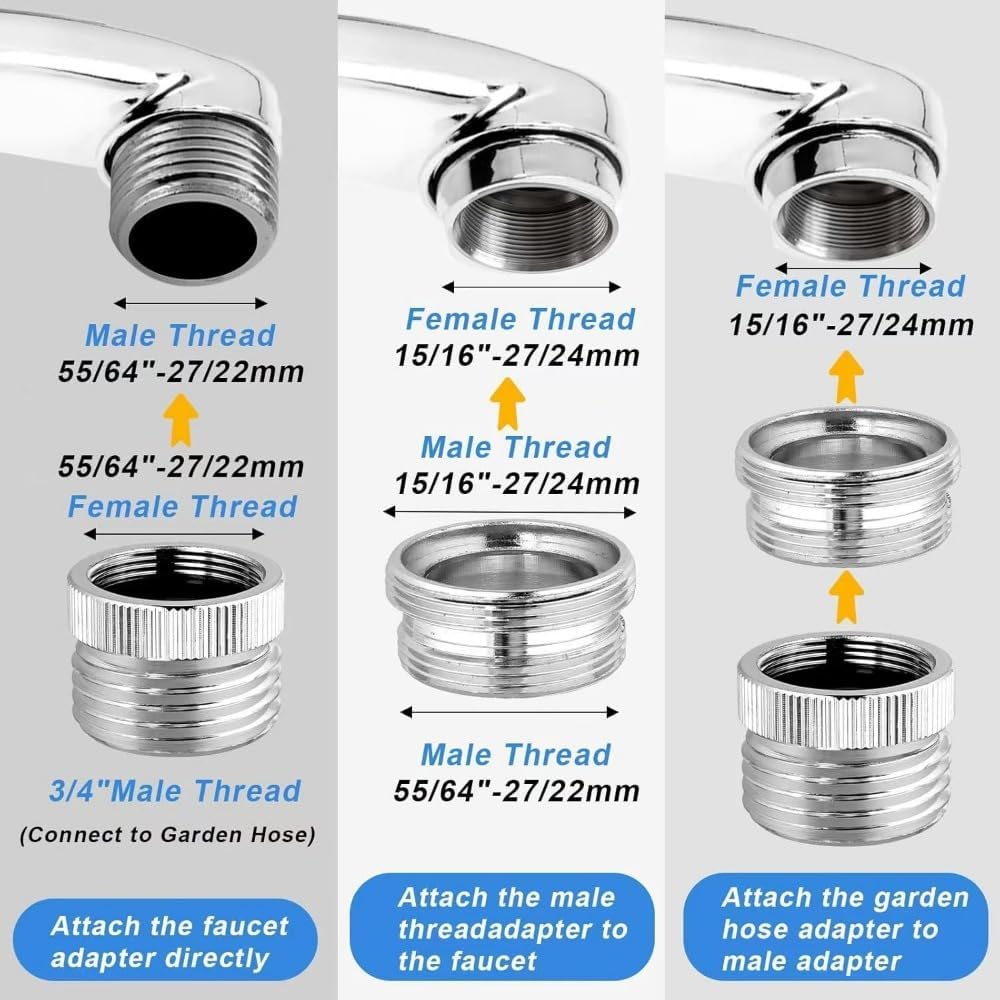 Yorkplace faucet adapter installation on sink faucet is quick