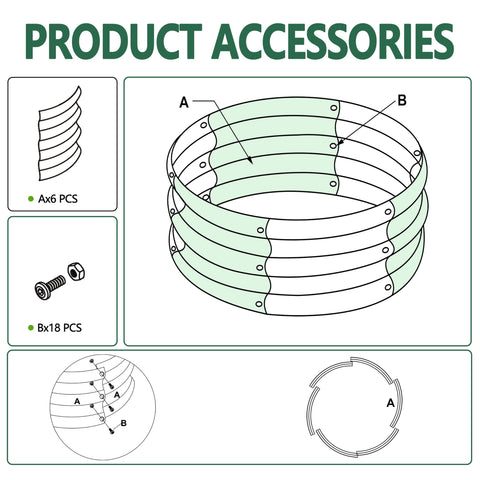Yortrek durable galvanized corners reinforce the raised garden bed for stability.