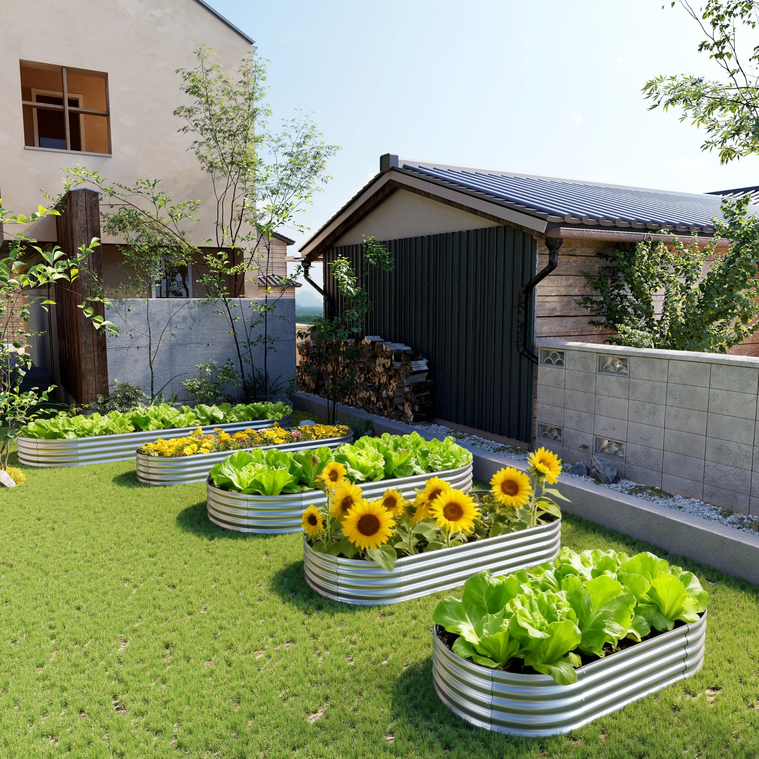 Yortrek large planter space supports organized gardening