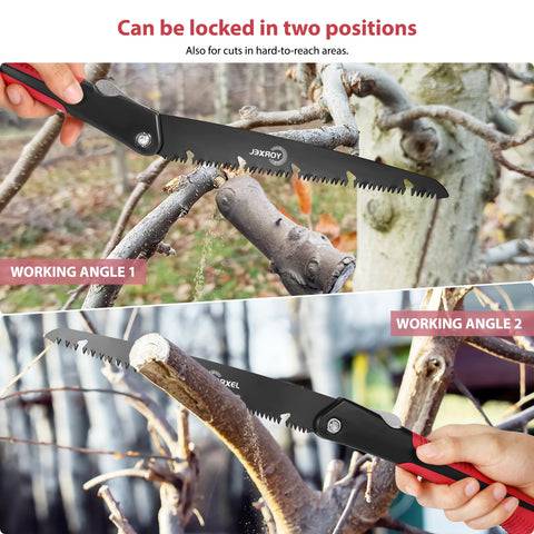 YORXEL folding saw replacement blades included for extended use.