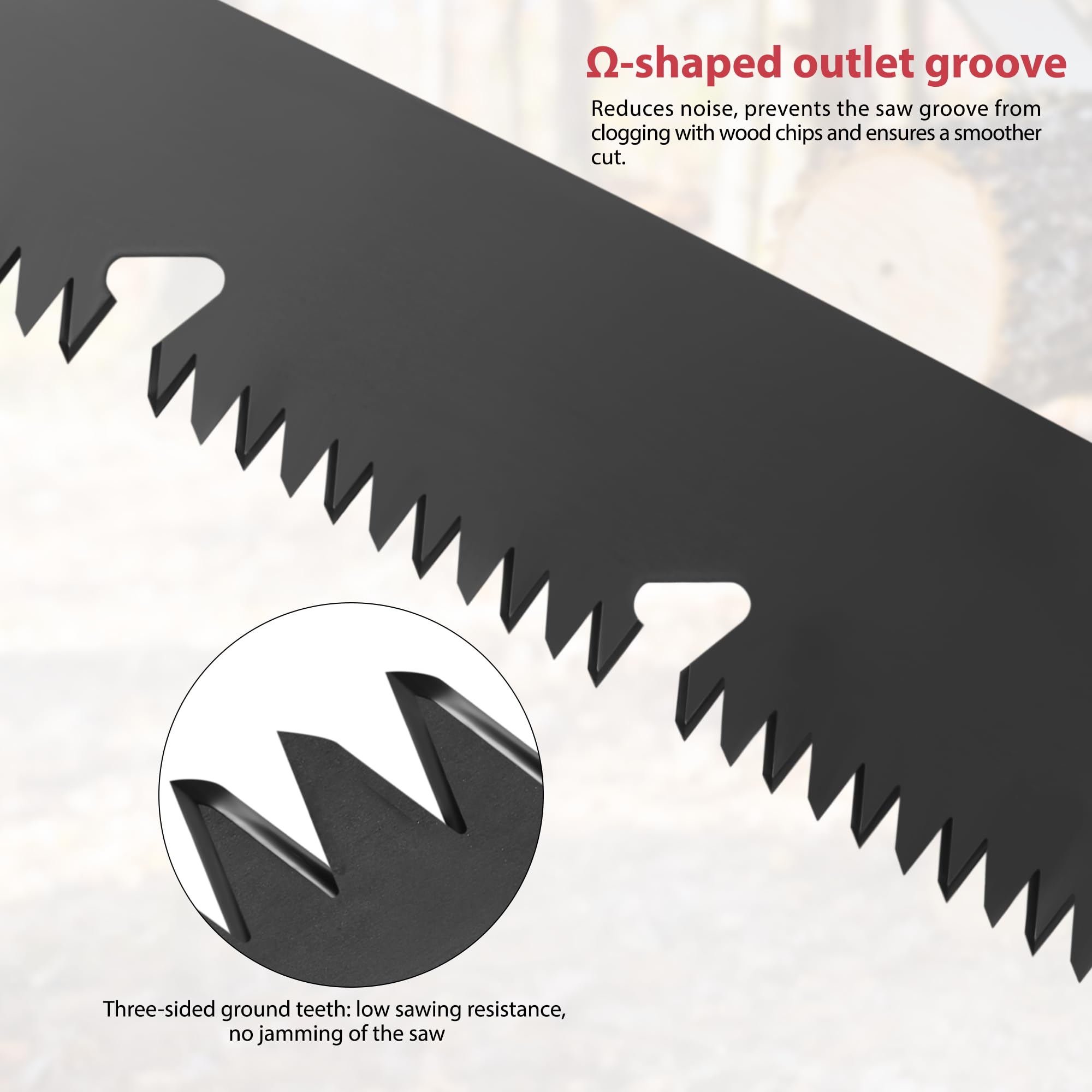 YORXEL folding saw safety lock prevents accidental blade exposure.