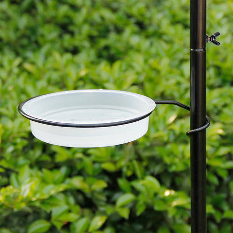 yosager bird bath dish provides water for visiting birds.
