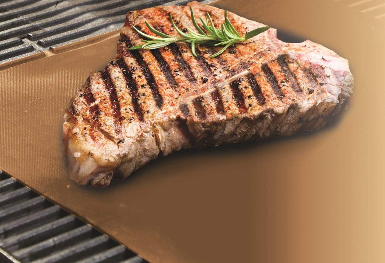 Yoshi Copper Grill Mats designed for baking; copper infusion promotes even heat.