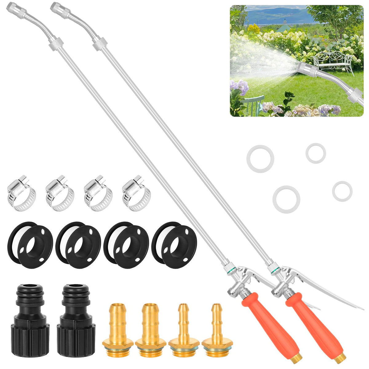 YOSN 29-44 inch all-metal sprayer wand full view for heavy-duty tasks