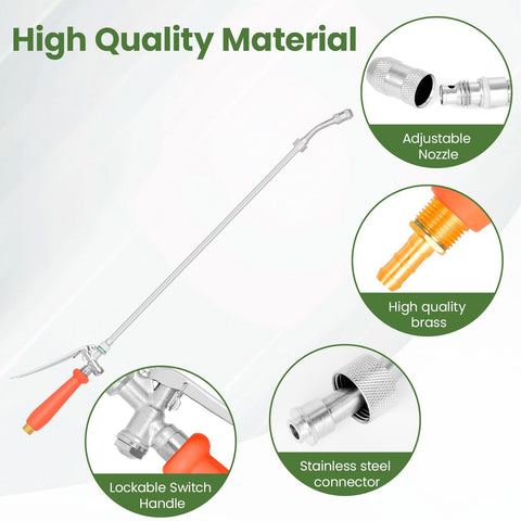 YOSN sprayer wand built-in shut-off valve reduces water waste