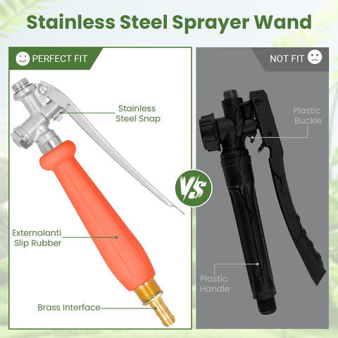 YOSN sprayer wand handle with slip-resistant grip for comfortable extended use