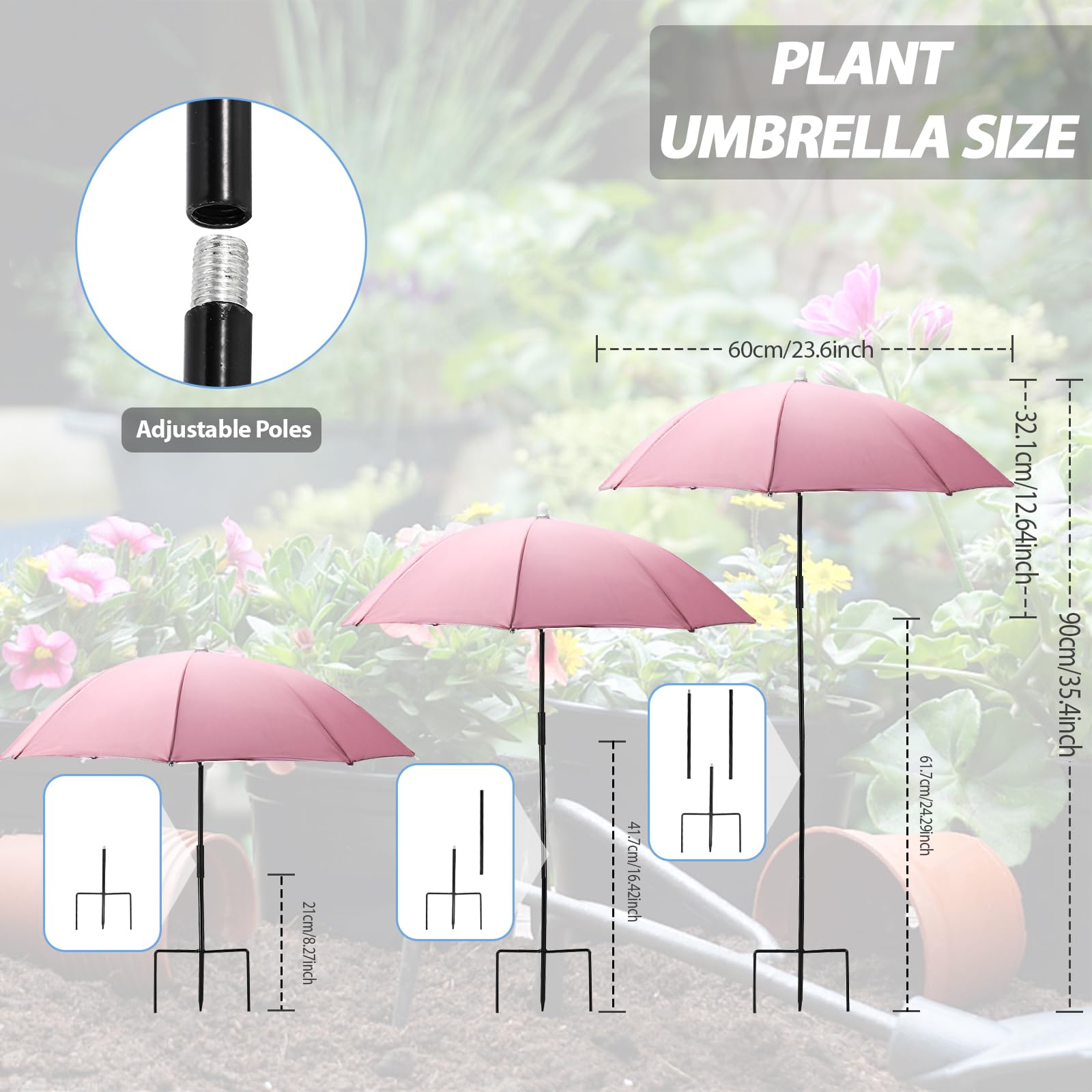 YOSN plant umbrella yellow cover brightens garden while blocking sun