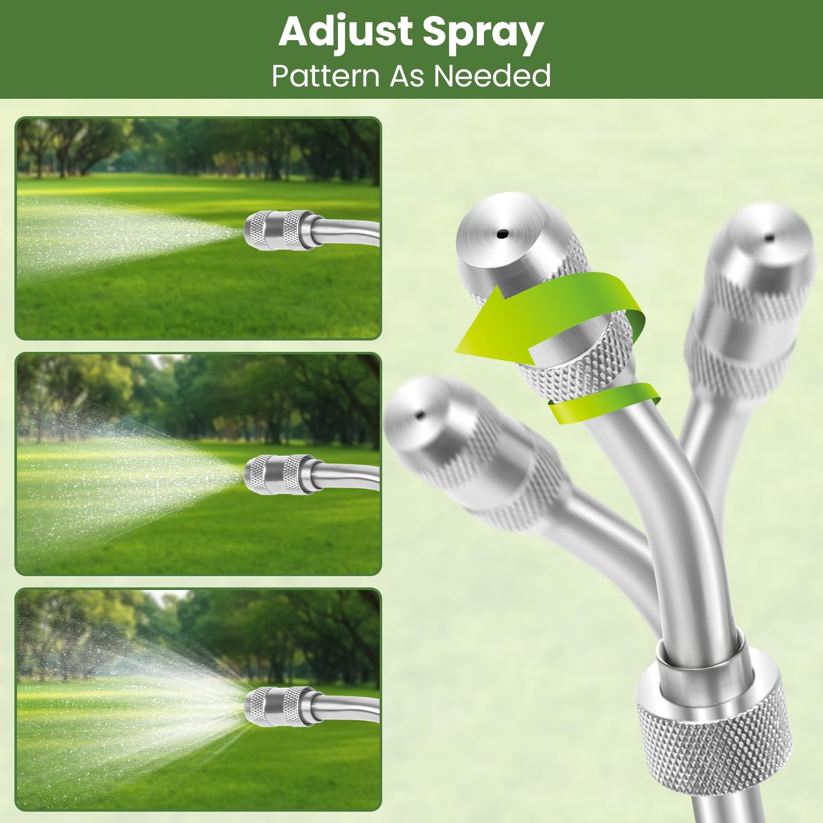 YOSN three-size brass barbs for 1/4 in, 3/8 in, and 1/2 in hoses