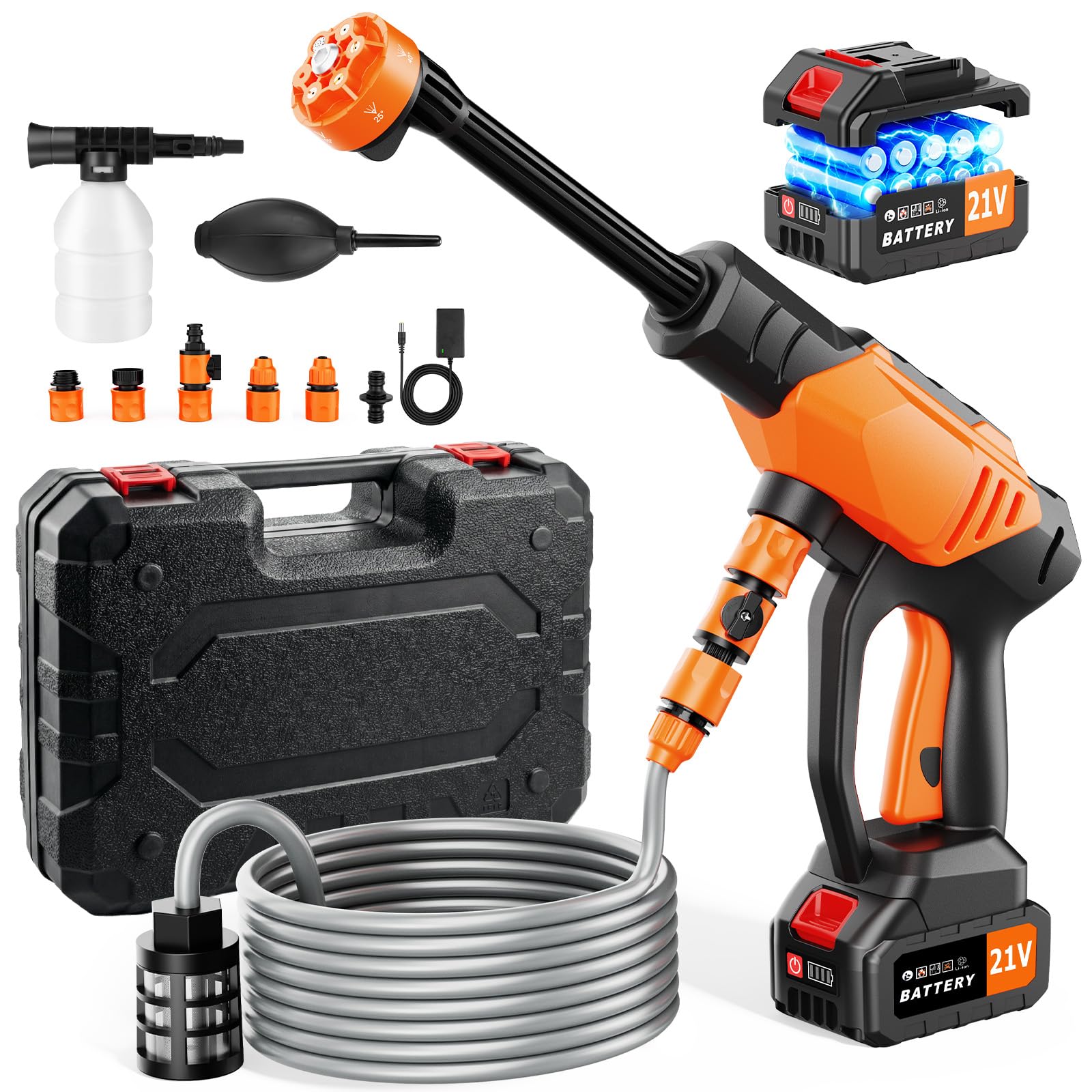 Yospinber portable cordless pressure washer for quick outdoor cleaning