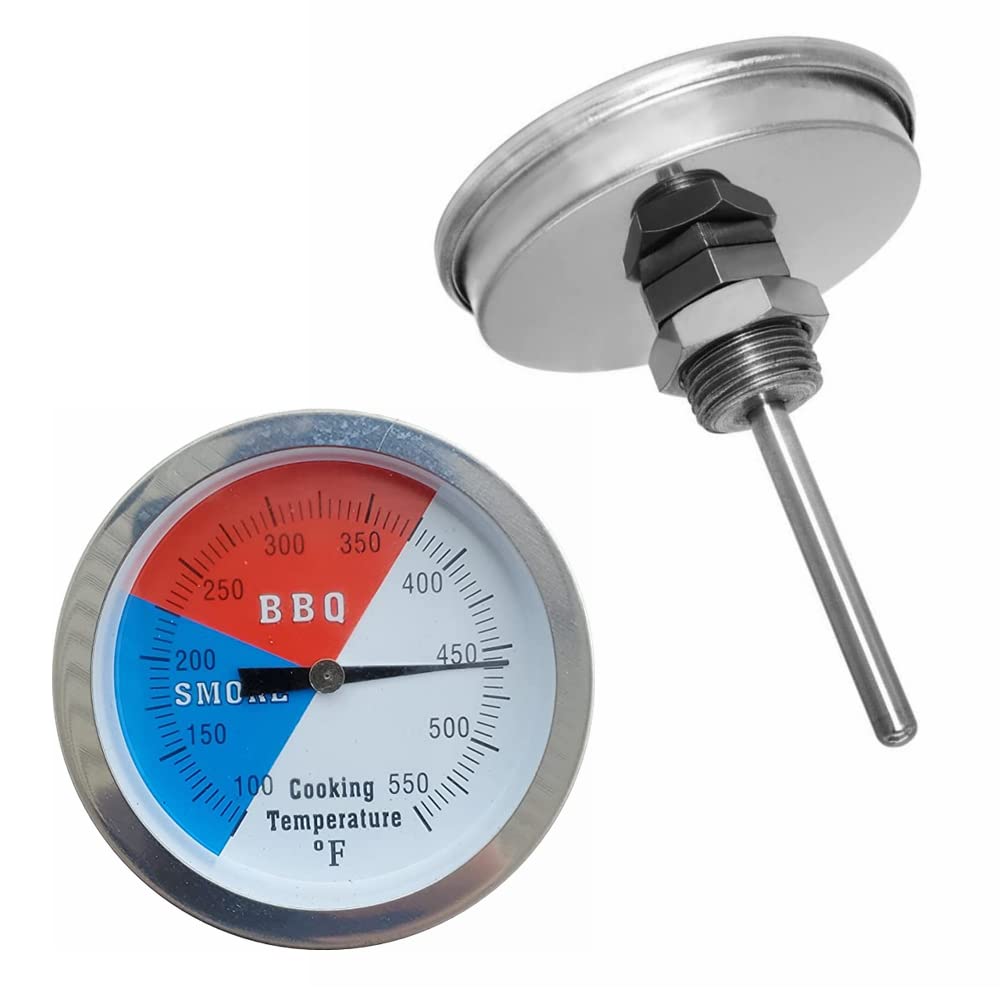 YOTOM 2-pack BBQ thermometer with large 3-1/8 inch dial for easy reading