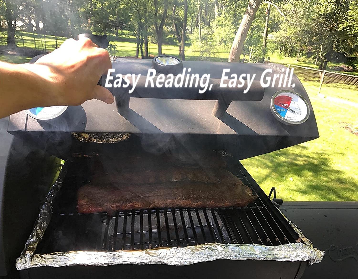 YOTOM easy mounting on grill surfaces or control panels