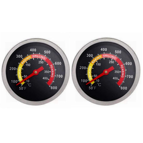YOTOM grill temperature gauge in stainless steel for even heat control.