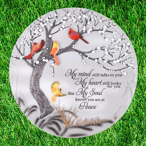 Youdear Memorials Cardinal Memorial Stone packaging in blue gift box