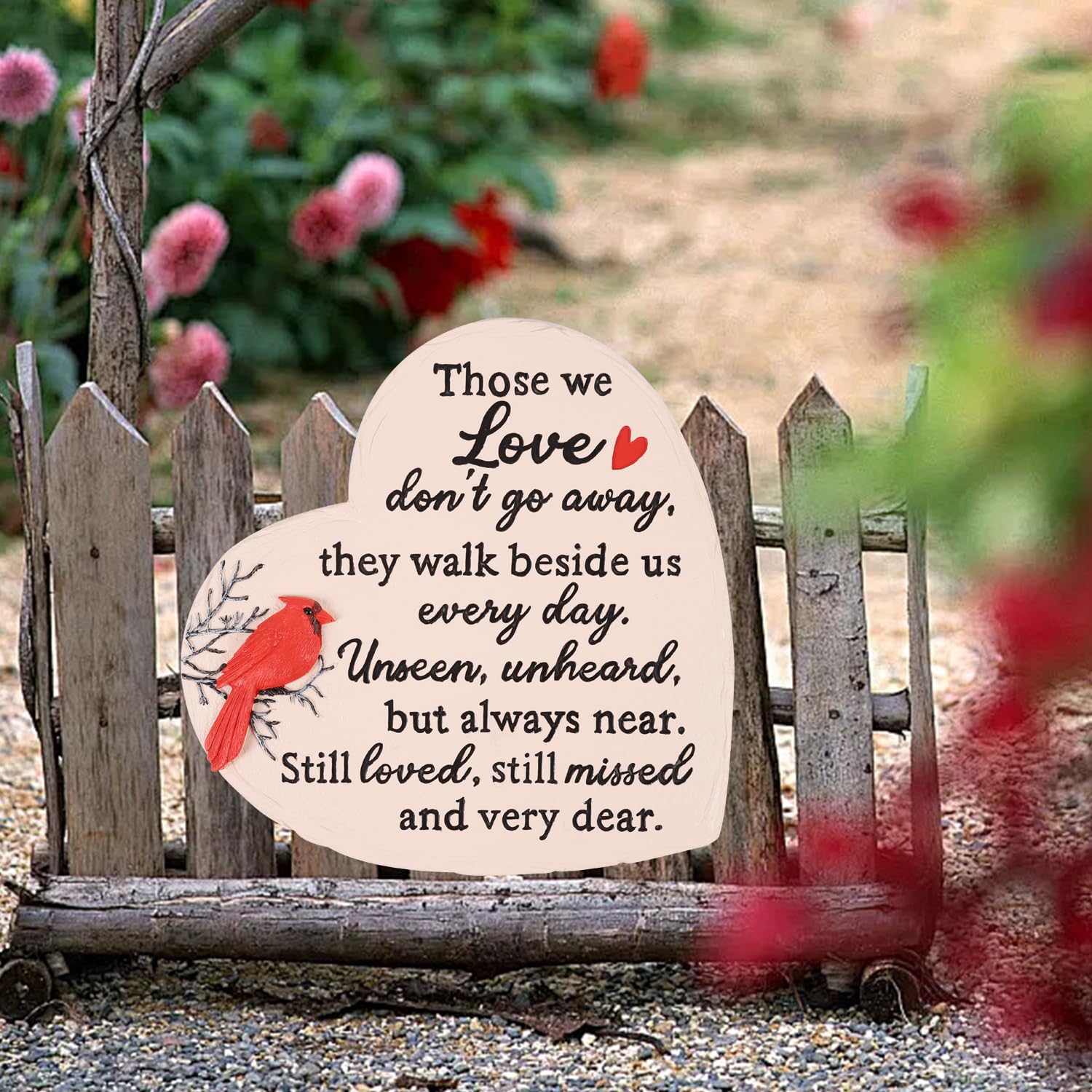 Youdear Memorials resin weather-resistant stone suited for year-round outdoor or indoor use.